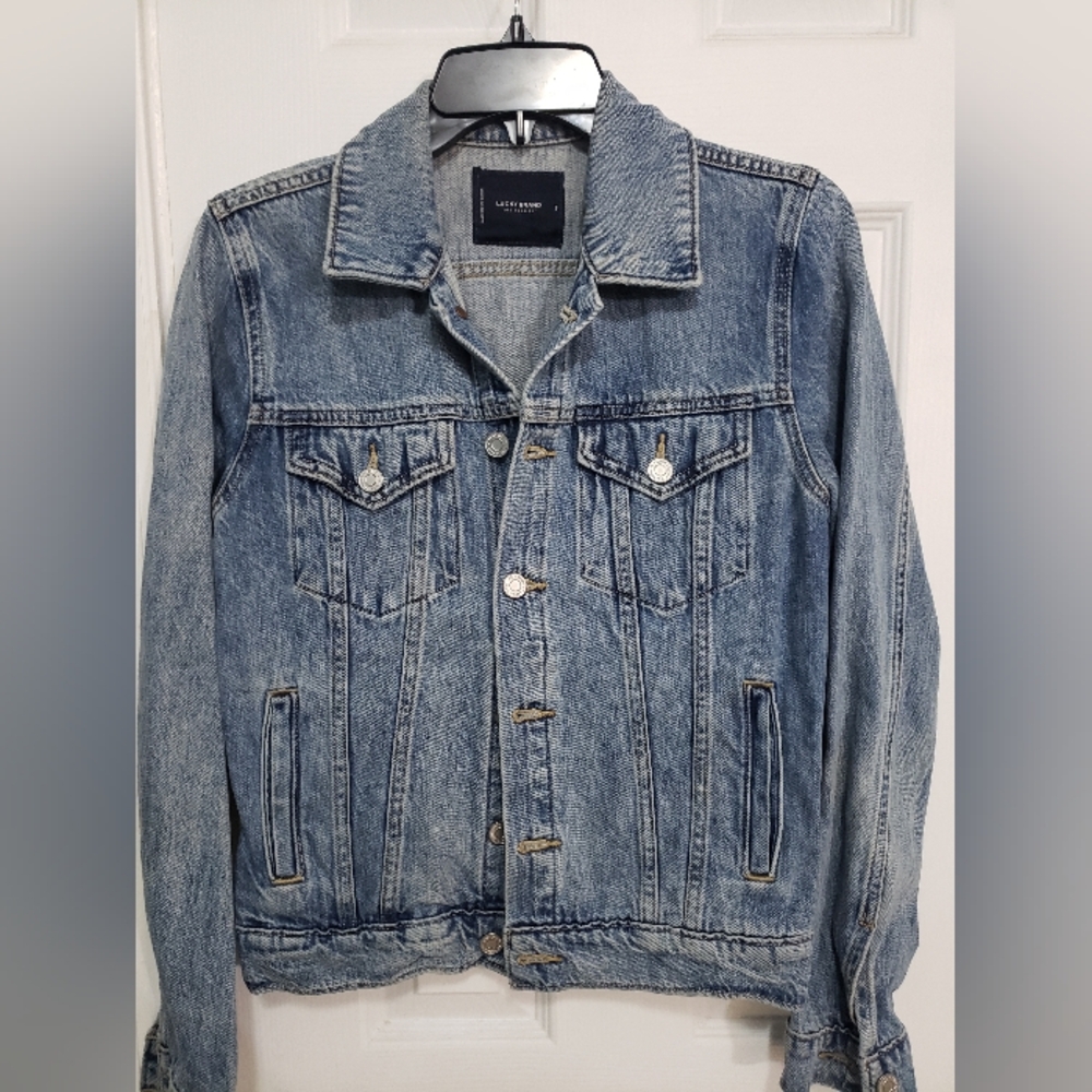 Lucky Brand Womens Size Small Light Blue Denim Jacket